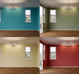 3d,Illustration,Of,Comparison,Of,Newly,Remodeled,Room,Of,House